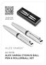 Alex Varga Cygnus Ball Pen & Rollerball Set, AV-19018