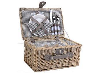 2-Person Wicker Picnic Basket, P2483