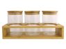 3-Piece Storage Jars & Stand, P2459