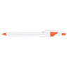 Slim White Barrel Ballpoint Pen, BP0015