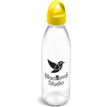 Kooshty Swing Glass Water Bottle - 650ml - Yellow, GF-KS-908-B-Y