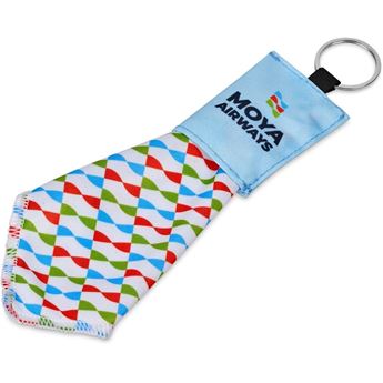 Hoppla Aquila Polyester Keyring Pouch with Cleaning Cloth, PP-HP-7-G