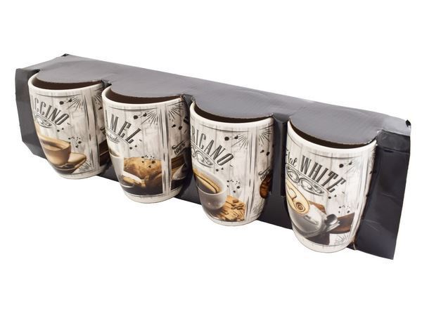 Global Brew 4-Piece Mug Set, P2646-4Set