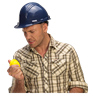 Hard Hat Shaped Stress Ball, BH5091