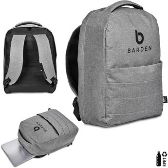 Swiss Cougar Tallinn Anti-Theft Recycled PET Laptop Backpack, BG-SC-495-B