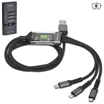 Swiss Cougar Wichita 3-in-1 Fast Charge Cable, MT-SC-489-B