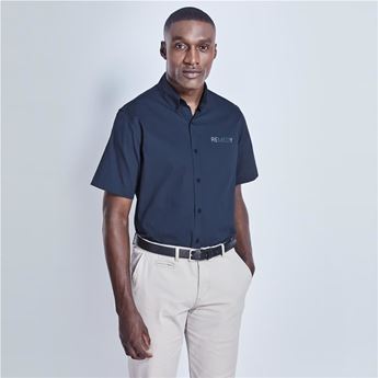 Mens Short Sleeve Cotton Twill Moderna Shirt, CW-UB-195-A