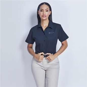 Ladies Short Sleeve Cotton Twill Moderna Shirt, CW-UB-197-A