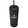 Kooshty Concorde Stainless Steel & Plastic Double-Wall Tumbler & Straw - 720ml, DR-KS-294-B
