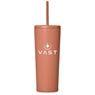 Kooshty Concorde Stainless Steel & Plastic Double-Wall Tumbler & Straw - 720ml, DR-KS-294-B