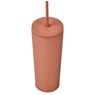 Kooshty Concorde Stainless Steel & Plastic Double-Wall Tumbler & Straw - 720ml, DR-KS-294-B