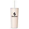 Kooshty Concorde Stainless Steel & Plastic Double-Wall Tumbler & Straw - 720ml, DR-KS-294-B