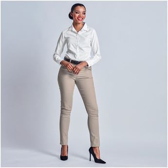 Ladies Superb Stretch Chino Pants, BAS-11211