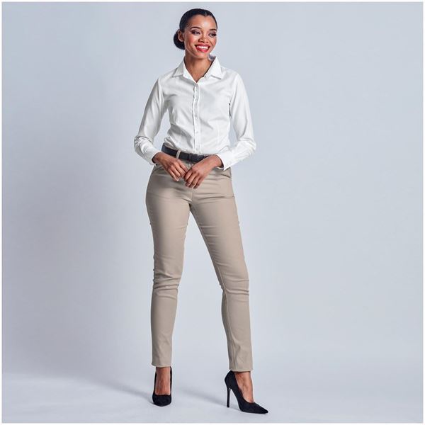 Ladies Superb Stretch Chino Pants, BAS-11211
