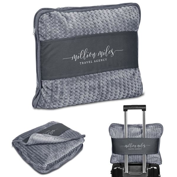Serendipio Cozytrip Travel Blanket & Pillow, PC-SD-165-B