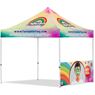 Coated Steel Sublimated Gazebo 3m x 3m - 1 Half-Wall Skin, VI-AM-235-D
