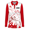 Ladies Long Sleeve Golf Shirt Custom Design, SUB-LG2-DESCUS